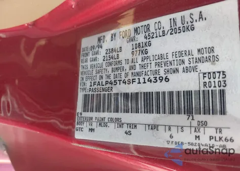 1995 Ford Mustang Gt/Gts from USA, damaged, VIN 1FALP45T4SF114396